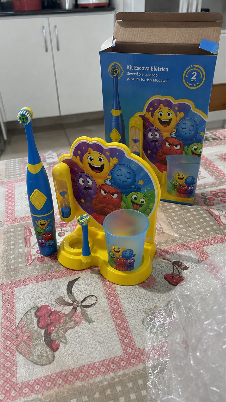 Foto de avaliação de cliente 2 com o kit Escovinha Educativa